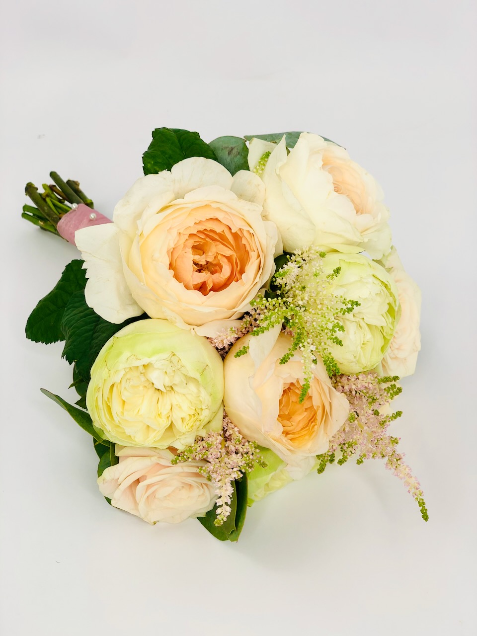 Summer Bridesmaid Bouquet with Garden Roses