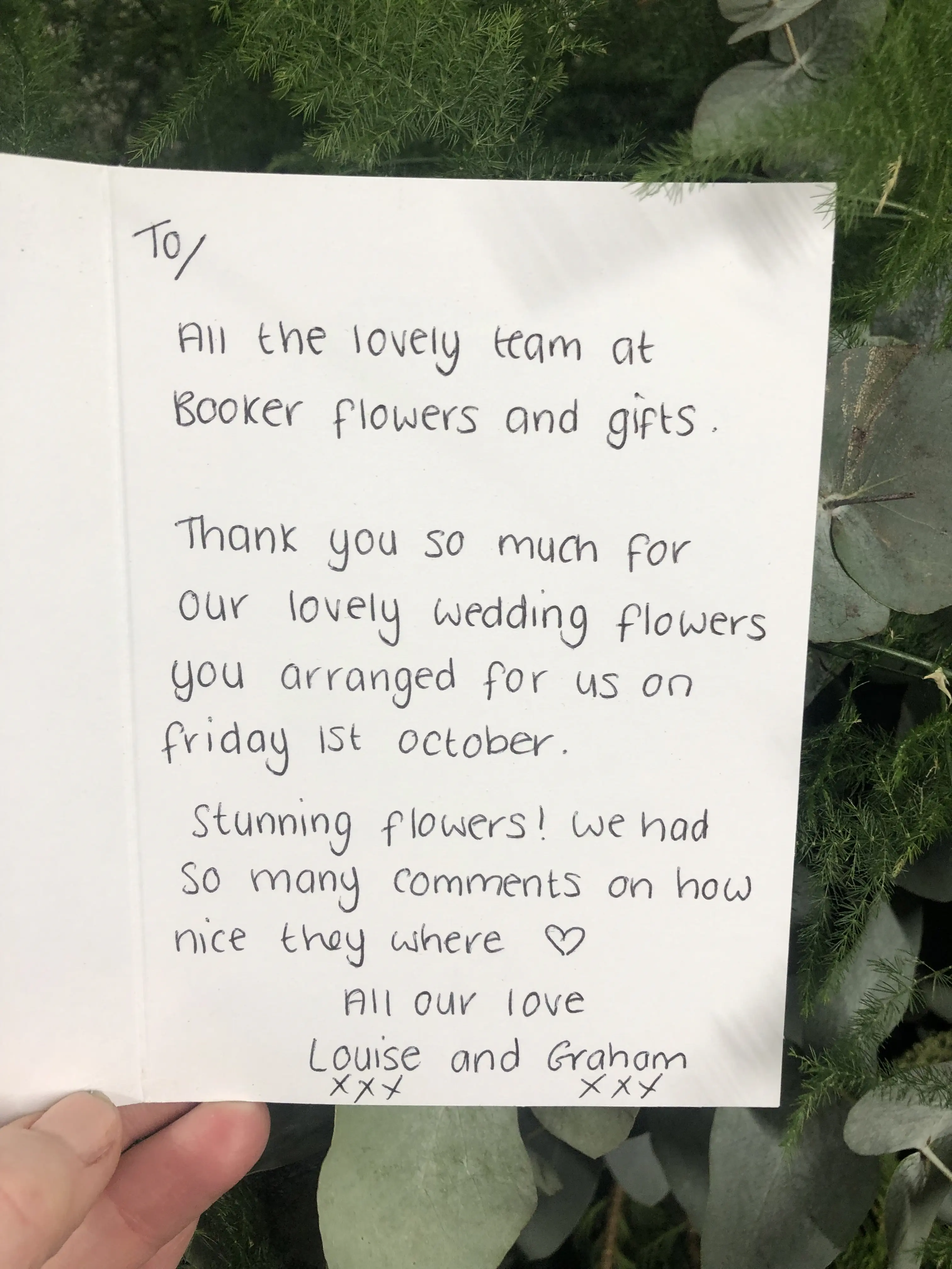 Testimonials | Liverpool Wedding Flower Testimonials Reviews, Wedding ...