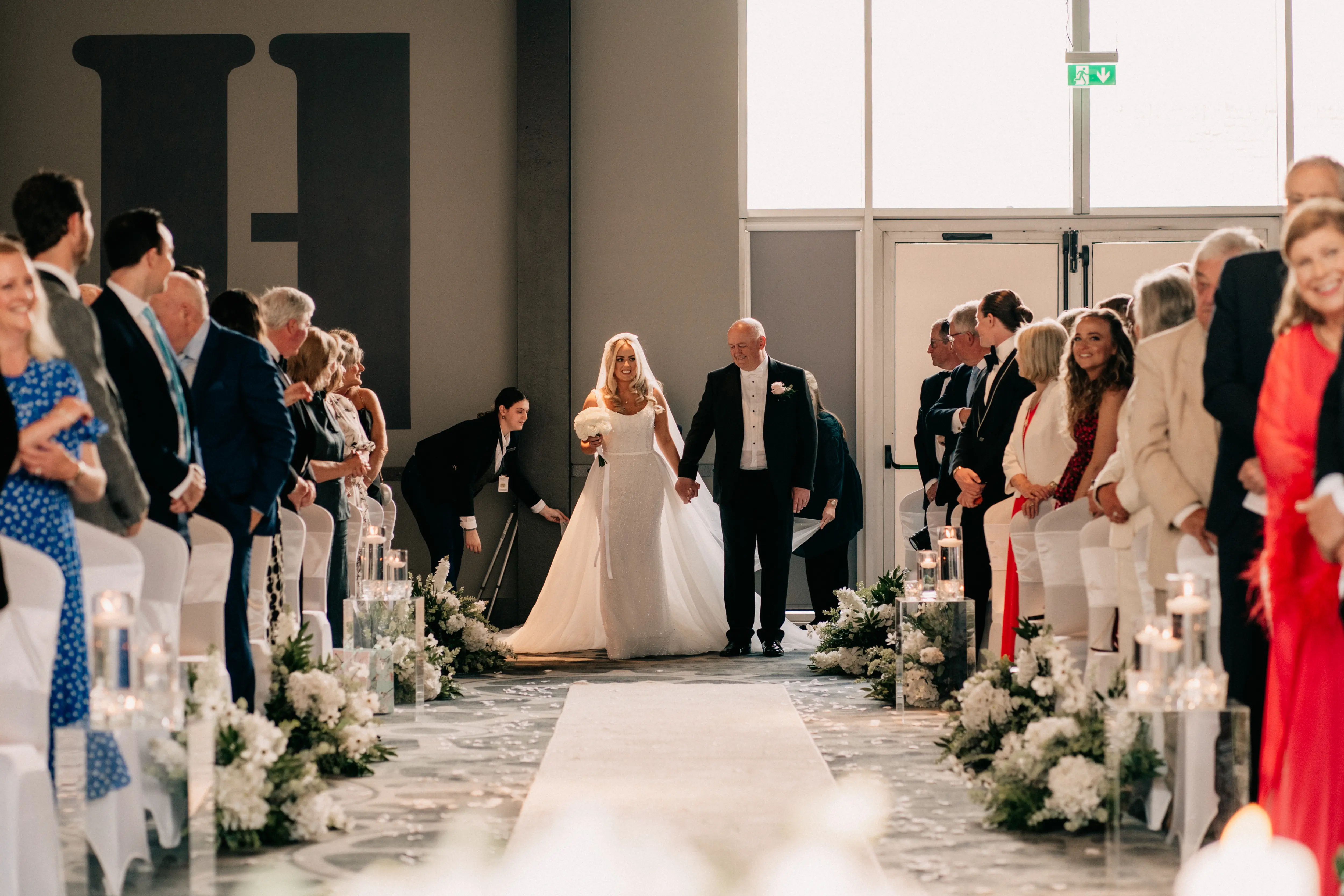 Flowers for a large wedding