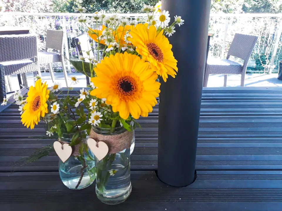 Rustic Table Centrepieces in Liverpool