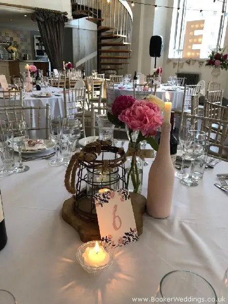 Wedding Flowers Table Centrepieces Roses and Peonies in Vases