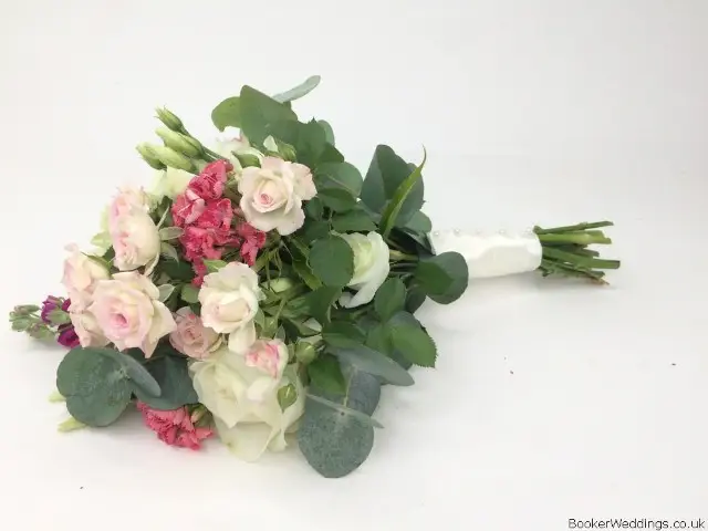 Pink and White Small Bridesmaid Bouquet Summer Wedding