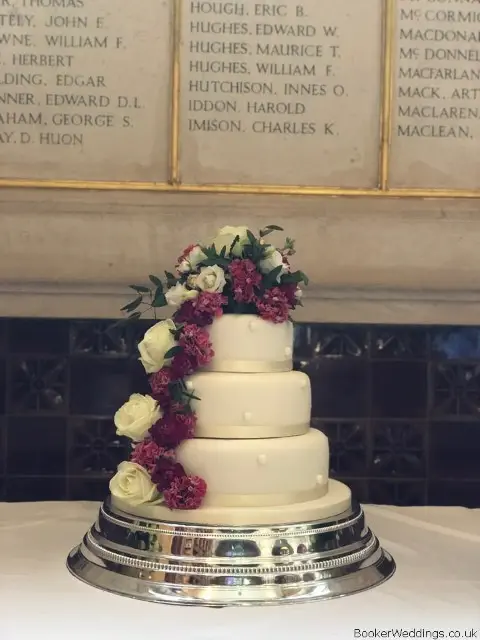 Wedding Cake Flowers in Pinks and White
