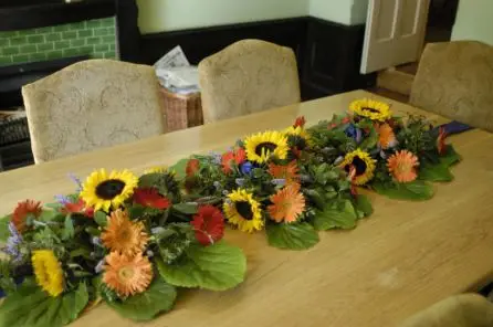 Bright Table Runner Arrangement