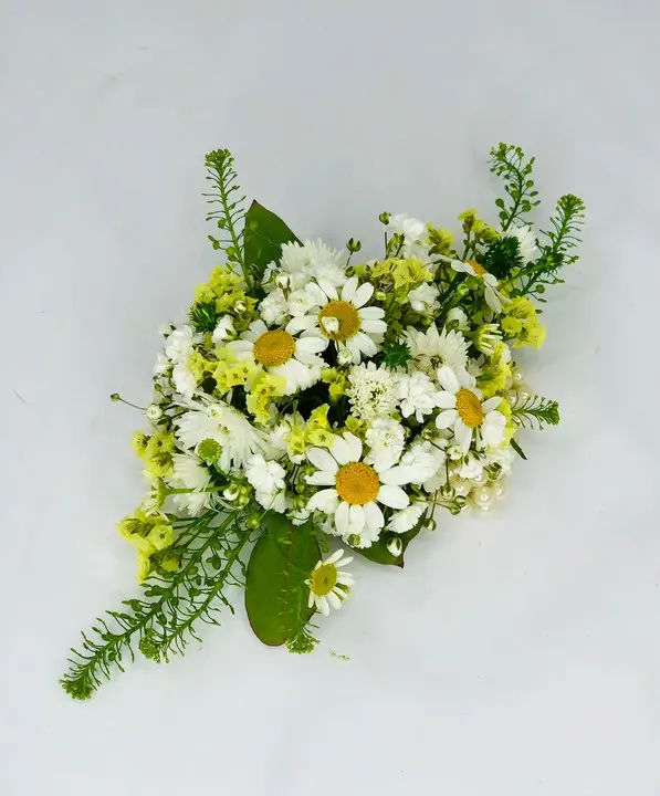 Country Style Pin Corsage in Yellow
