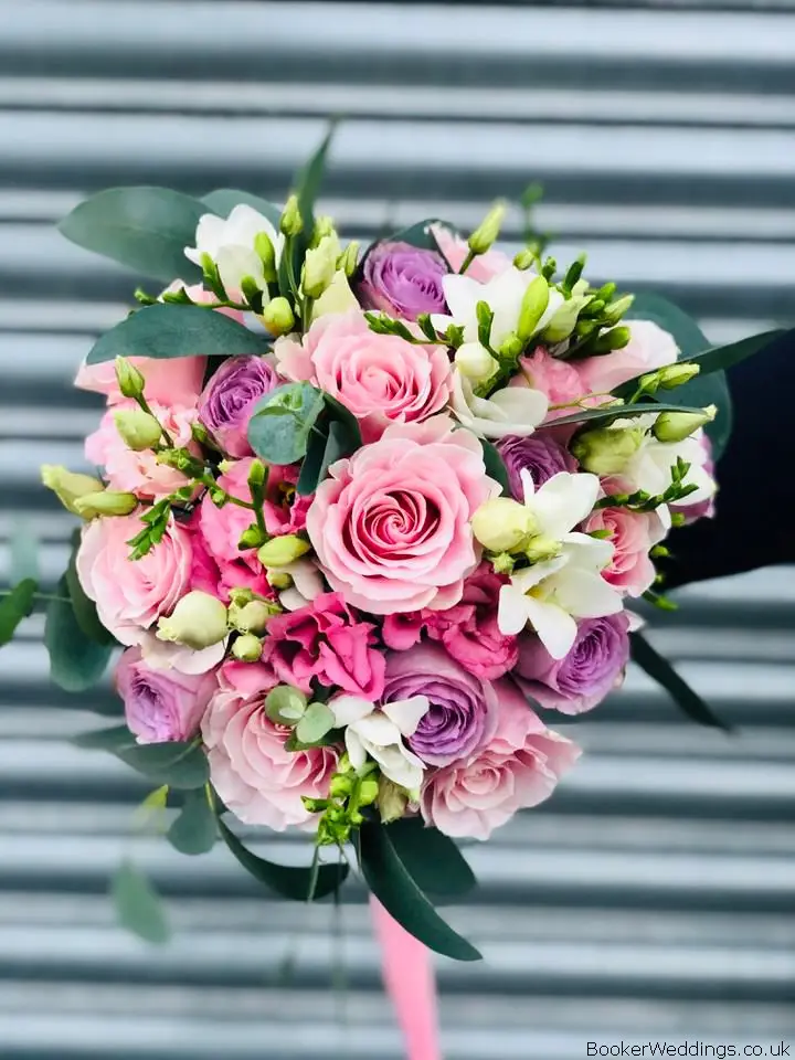 Bride Bouquet Pink Lilac and White
