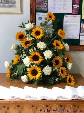 Church Entrance Pedestal Style Arrangement