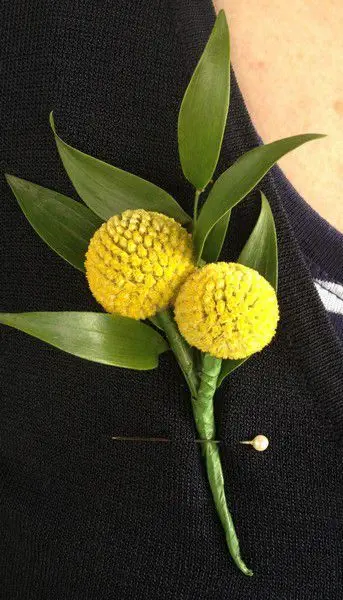 Craspedia Buttonhole