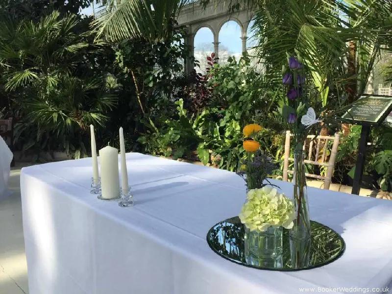 Venue, church or cake table trio of flowers in jars