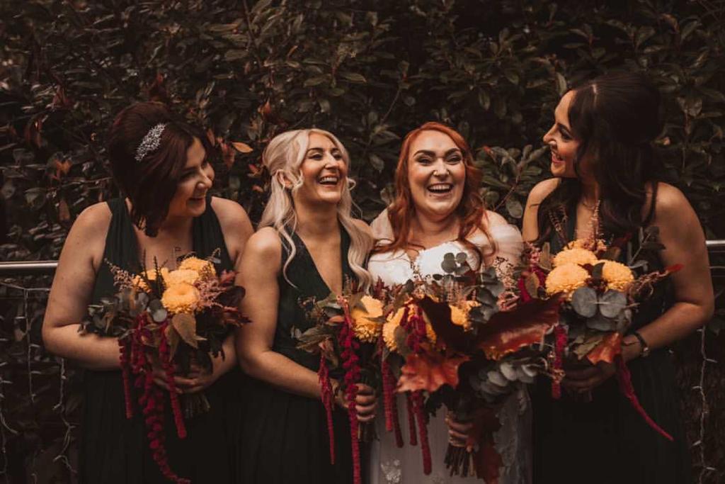 Beautiful Bride and Bridesmaids