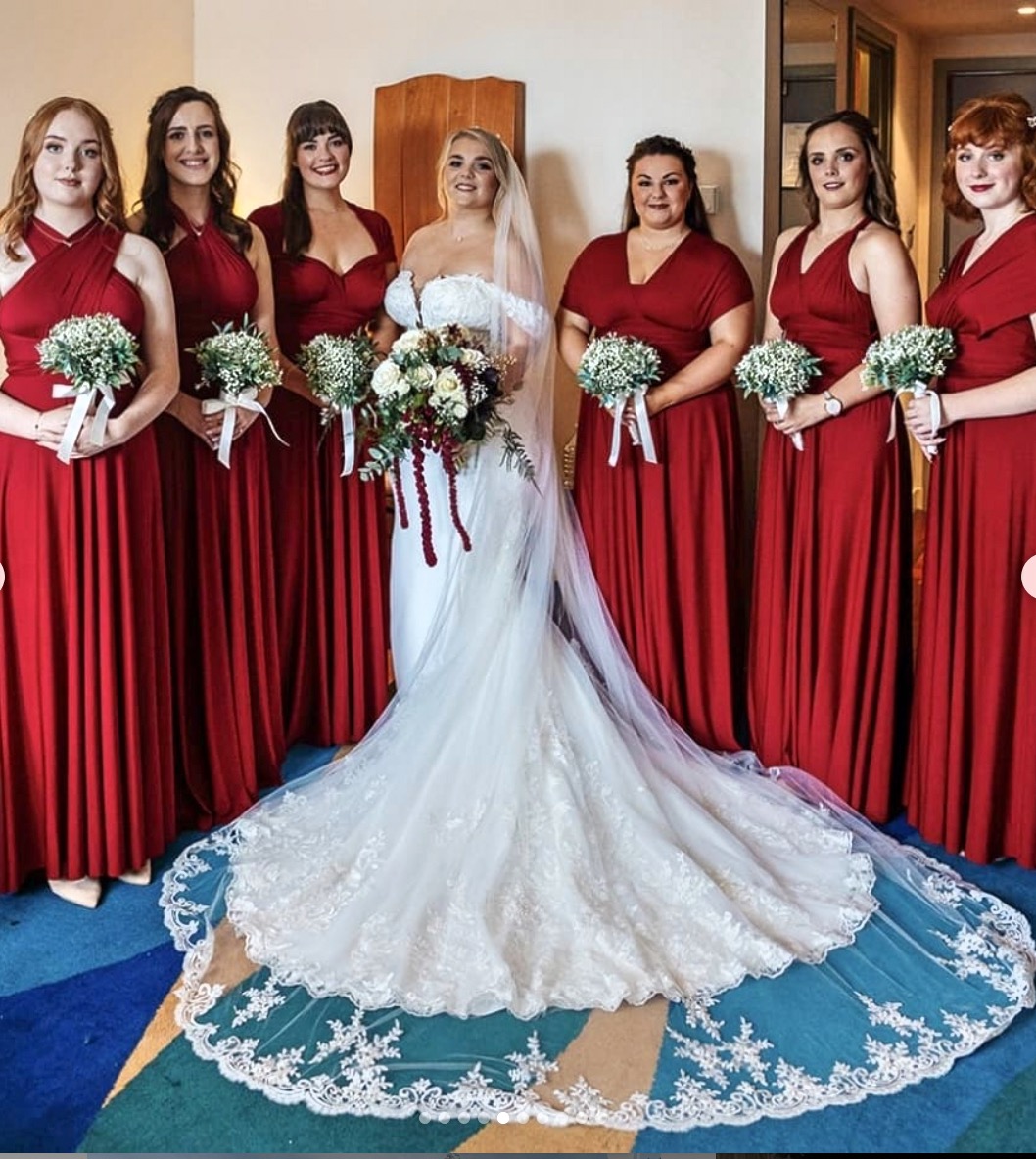 Bride and Bridesmaid Flowers