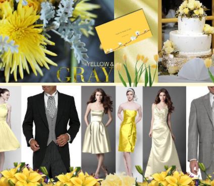 Yellow and Gray Wedding